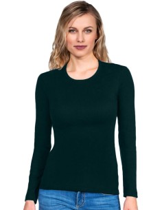 Maglia Donna 100% Puro Cotone Manica Lunga, Basic Cotton 654 2