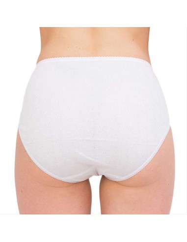 Slip Donna Vita Alta a Costine 100% Cotone, Cristina 4201