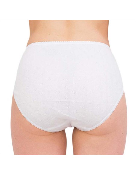 Slip Donna Vita Alta a Costine 100% Cotone, Cristina 4201 Slip Donna Vita Alta a Costine 100% Cotone, Cristina 4201