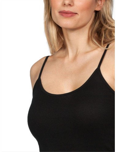 Canotta donna puro cotone 100% spalla stretta MaRe 245