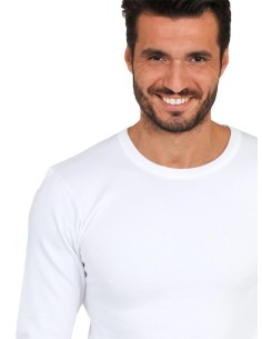 Maglia Uomo Manica Lunga Cotone Felpato Girocollo, MaRe 486 2