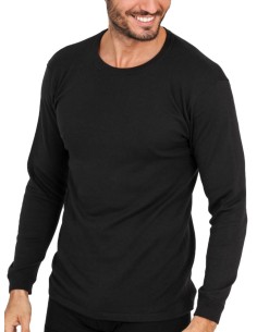 Maglia Uomo Manica Lunga Cotone Felpato Girocollo, MaRe 486 2