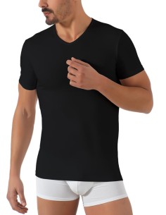 Maglia uomo cotone elasticizzato scollo a v Max Fender 30441 2