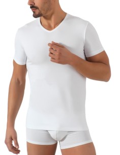 Maglia uomo cotone elasticizzato scollo a v Max Fender 30441 2