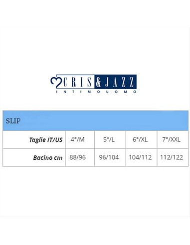 Slip Uomo 100% Puro Cotone Vita e Fianco Basso Made in Italy