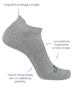 Calze Sportive Caviglia Unisex DAG SPORT 01 – 3 Paia 2