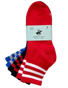 Calze corte cotone sportive uomo donna BHPC990 - 3 paia 2