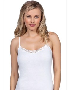 Canotta intima cotone donna spalla stretta - MaRe 637