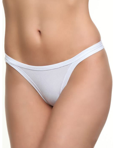 Tanga Donna Vita Bassa Cotone Modal e Bordi Piatti Jadea 507