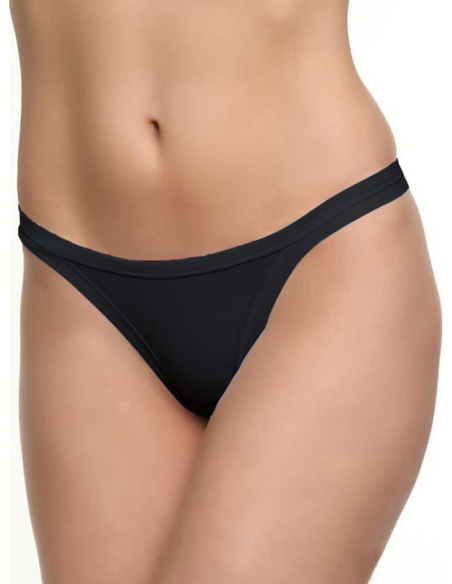 Tanga Donna Vita Bassa Cotone Modal e Bordi Piatti Jadea 507