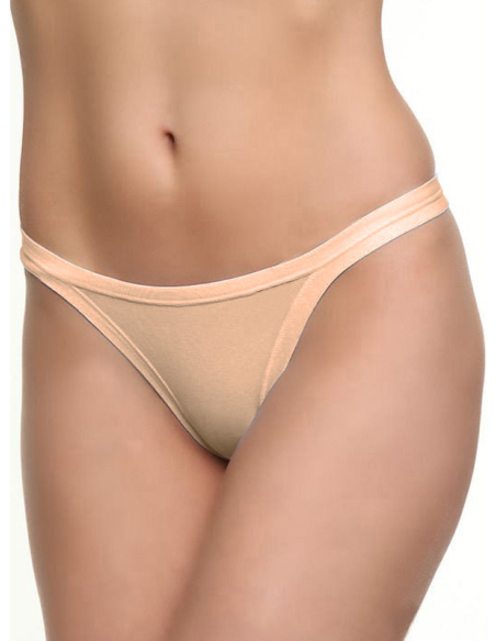 Tanga Donna Vita Bassa Cotone Modal e Bordi Piatti Jadea 507