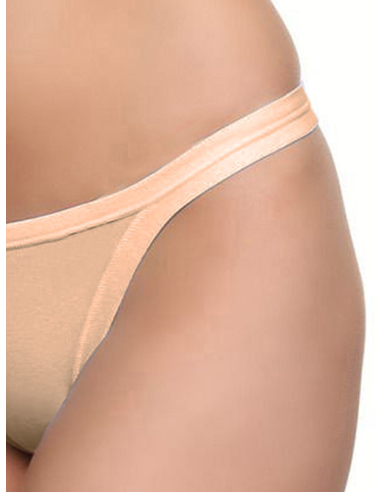 Tanga Donna Vita Bassa Cotone Modal e Bordi Piatti Jadea 507