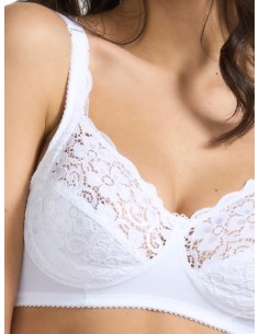 Reggiseno senza ferretto in pizzo elastico, Spiman Martina 2