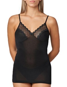 Top donna filo di scozia con forma seno e pizzo, Gicipi 520 2