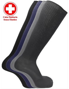 Calze Sanitarie Uomo Lunghe | Comode e Senza Elastico