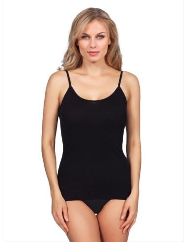 Canotta donna puro cotone 100% spalla stretta MaRe 245