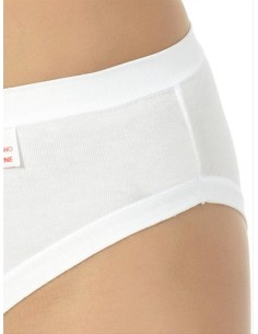 Slip Donna 100% Puro Cotone Vita Media Costine Marlene 14471 2