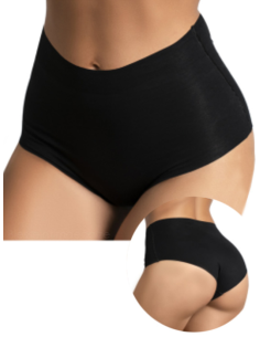 Culotte Donna Vita Alta Invisibile Cotone Rossoporpora 5500  2