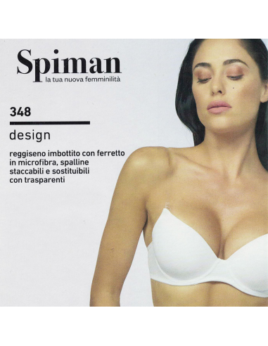 Reggiseno con spalline trasparenti, Spiman 348