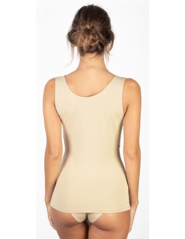 Canotta Donna Elegante Modal Spalla Larga Pizzo EGI 1137