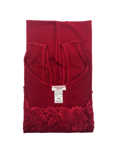 Canotta Donna Elegante Modal Spalla Larga Pizzo EGI 1137 2