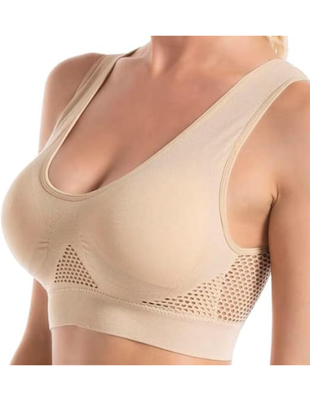 Reggiseno top sportivo senza cuciture traspirante, CEC R460