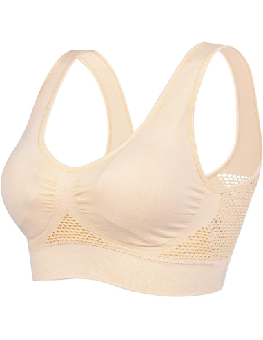 Reggiseno top sportivo senza cuciture traspirante, CEC R460