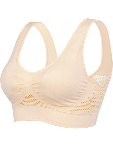 Reggiseno top sportivo senza cuciture traspirante, CEC R460