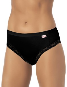 Slip Donna Cotone Elastico Vita Media Pizzo, Marlene 14027 2