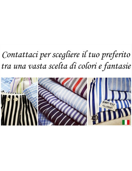 Boxer Uomo Tela Popeline di 100% Cotone Apertura Fantasia