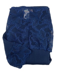 Maglia Donna Costina Lana Merinos Manica Lunga e Balza Pizzo 2
