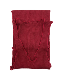 Canotta Donna a Costina in Lana e Seta Spalla Larga Plissè 2