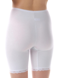 Boxer Mutanda Donna con Gamba Cotone e Pizzo, Cristina 4430 2