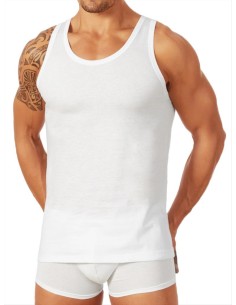 Canotta Uomo Spalla Larga 100% Puro Cotone, Marlene 30532