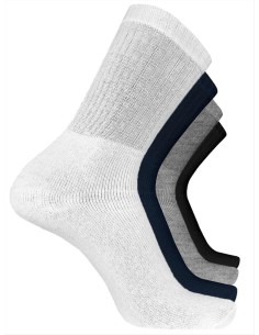 Calze Sportive Uomo Corte Rinforzate Spugna Cotone NP TERRY - 3 Paia