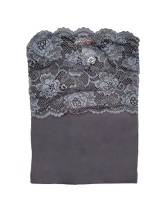 Top Donna Elegante Modal Spalline Balza in Pizzo EGI 1135 2