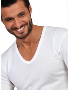 Maglia uomo Filo di Scozia scollo a v manica corta, EGI 5423 2