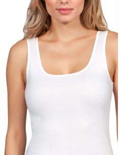 Canotta intima donna puro cotone 100% spalla larga MaRe 243 2