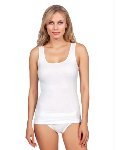 Canotta intima donna puro cotone 100% spalla larga MaRe 243