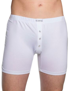 Boxer Uomo Cotone Elasticizzato Bottoni Gamba Lunga, Olimpia