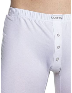 Boxer Uomo Cotone Elasticizzato Bottoni Gamba Lunga, Olimpia 2