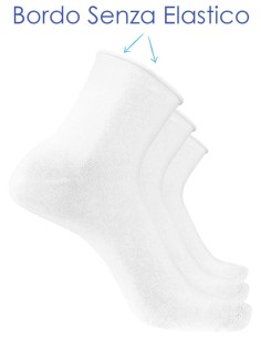 Calze Uomo Donna Corte Senza Elastico Virtus - 3 Paia 2