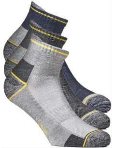 Calze Lavoro Uomo WRK-04 Rinforzate, Traspiranti - 3 Paia 