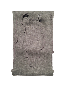 Canotta Donna a Costina in Lana e Seta Spalla Larga Plissè 2