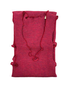 Canotta Donna a Costina in Lana e Seta Spalla Larga Plissè 2