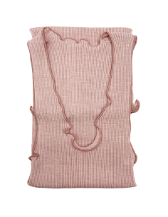 Canotta Donna a Costina in Lana e Seta Spalla Larga Plissè 2