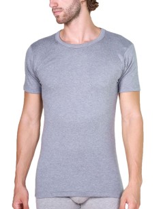 Maglia Uomo Manica Corta Cotone Felpato Girocollo, MaRe 485 2
