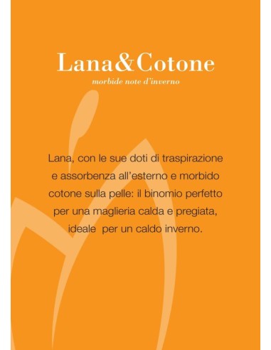 Canotta Donna Lana e Cotone Spalla Larga e Balza in Pizzo