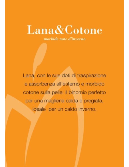 Canotta Donna Lana e Cotone Spalla Larga e Balza in Pizzo