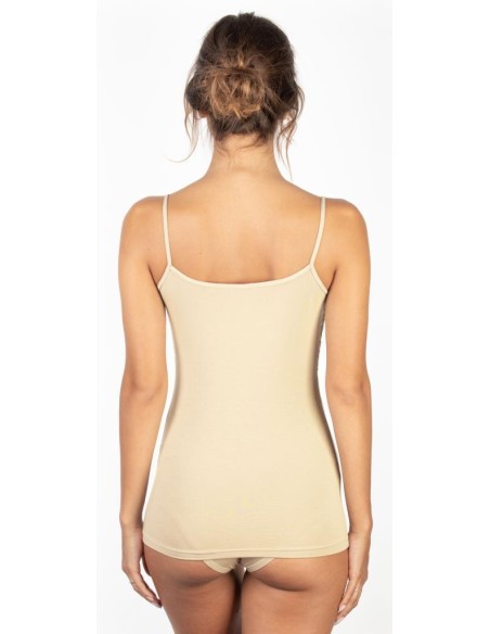 Top Donna Elegante Modal Spalline Balza in Pizzo EGI 1135